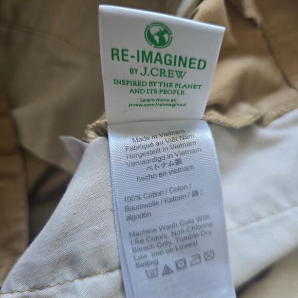 J. Crew Wide Leg Baggy Chino Pants Size 30 Khaki Tan Re-imagined Minimalist - Picture 5 of 8